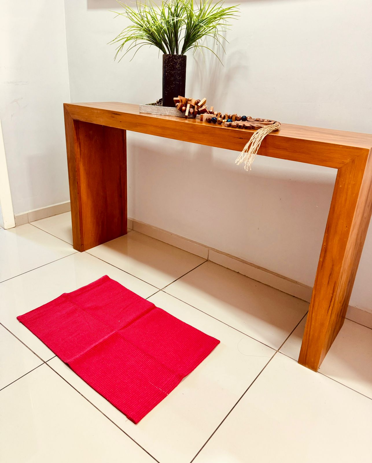 Tapete 46X67cm Liso Vermelho