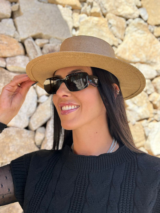 Chapéu de Juta Cartola Bege