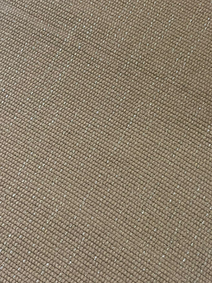 Caminho de Mesa Linha com Fio Lurex Café com Leite 2,0m