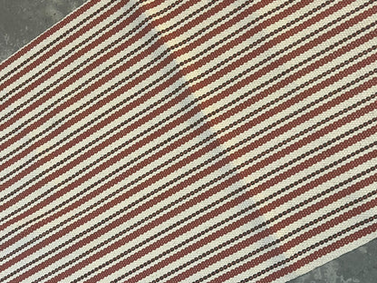 Caminho de Mesa Algodão Listrado Terra 1,0m