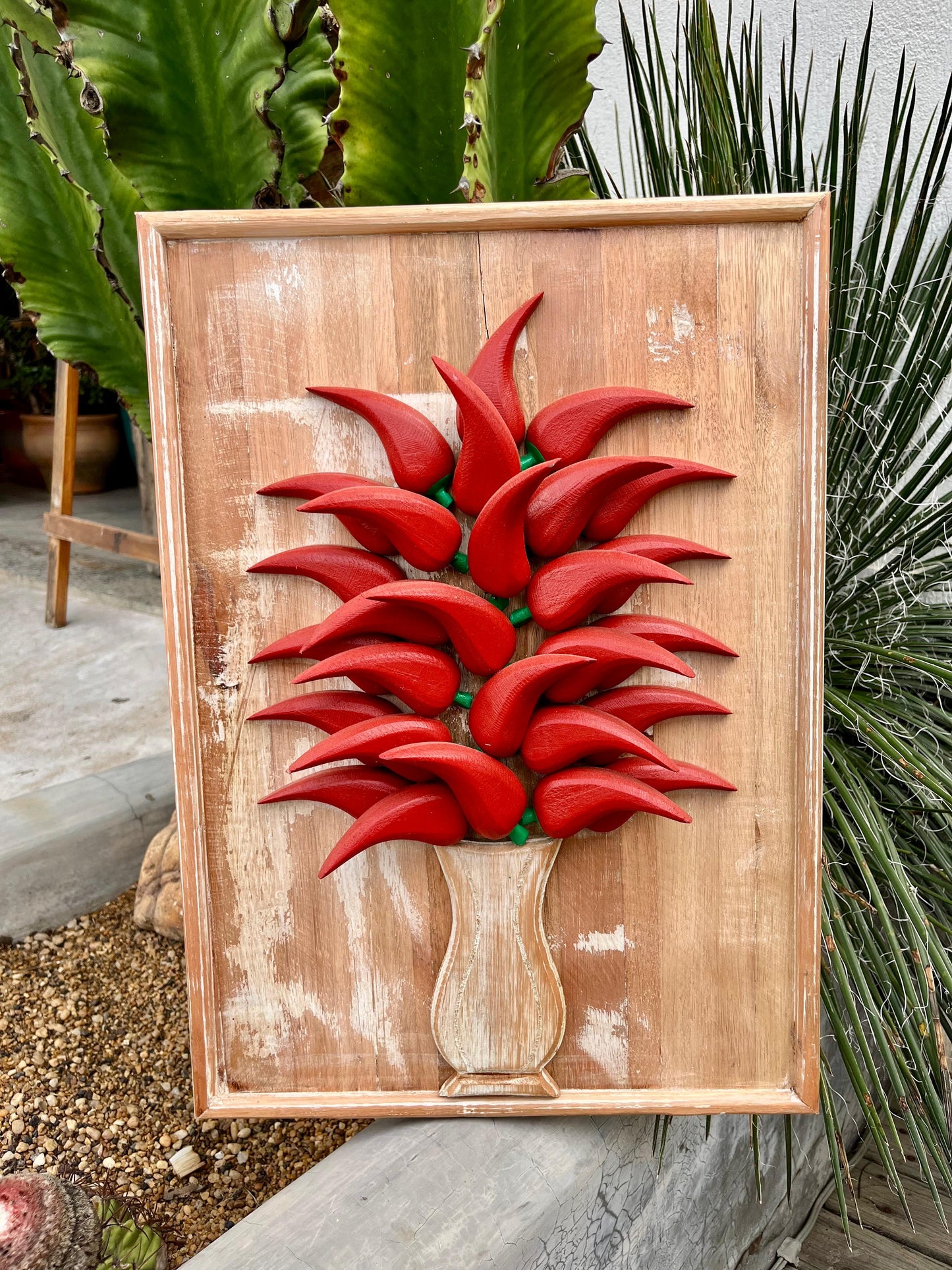 Quadro de Pimenta em Madeira