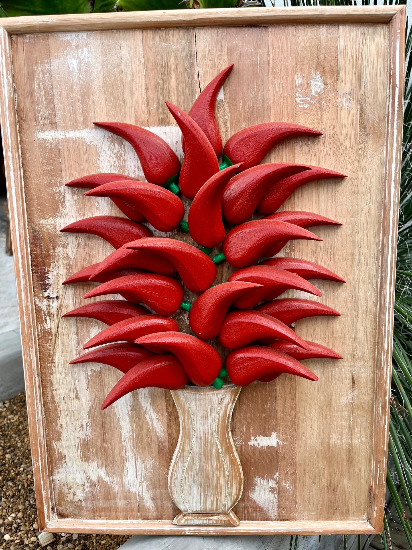 Quadro de Pimenta em Madeira