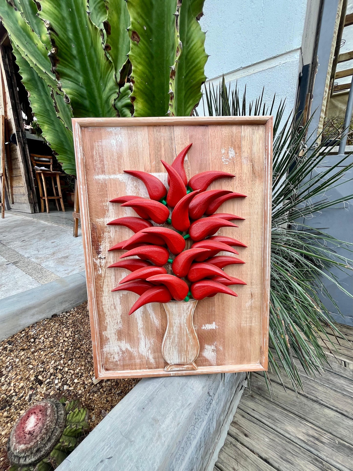 Quadro de Pimenta em Madeira