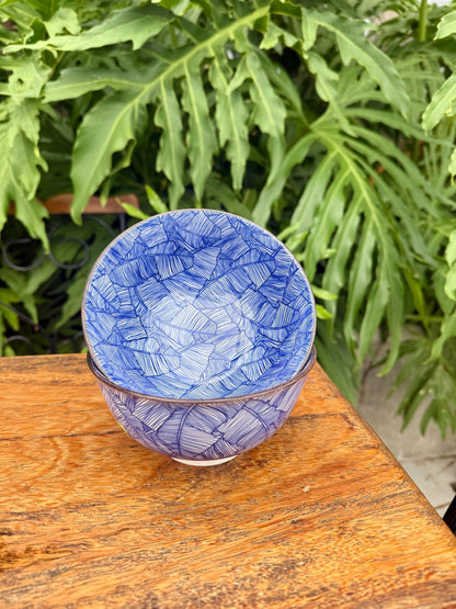 Bowl Decorativo em Cerâmica Azul G