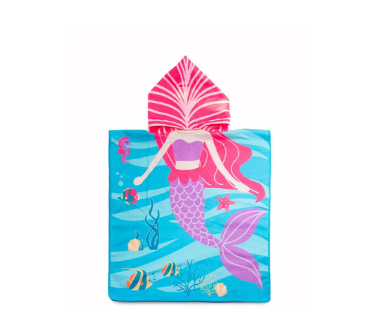 Poncho Kids com Capuz Infantil 115cm x 50cm Saída de Praia