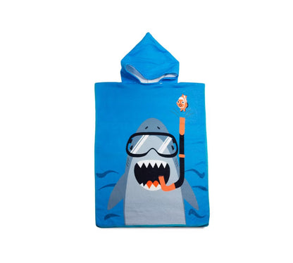 Poncho Kids com Capuz Infantil 115cm x 50cm Saída de Praia