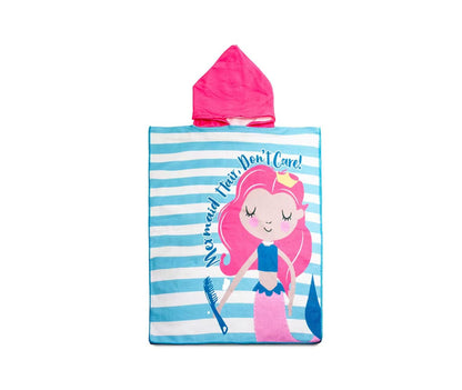 Poncho Kids com Capuz Infantil 115cm x 50cm Saída de Praia