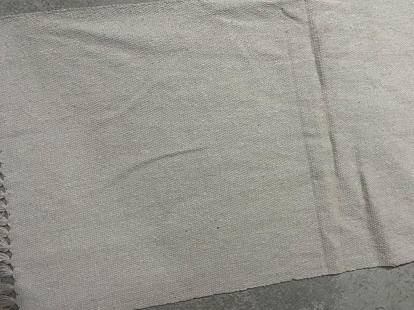 Caminho de Mesa Algodão Bege Liso 1,5m