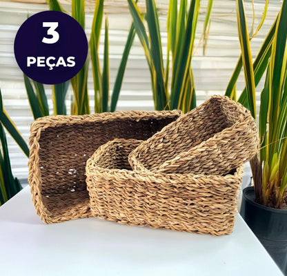 Cesto Organizador Ecoeama Fibra Natural