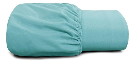Lençol Avulso Com Elástico Micropercal Casal Azul