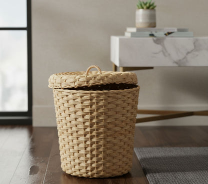 Lixeira Mole com Tampa Palha