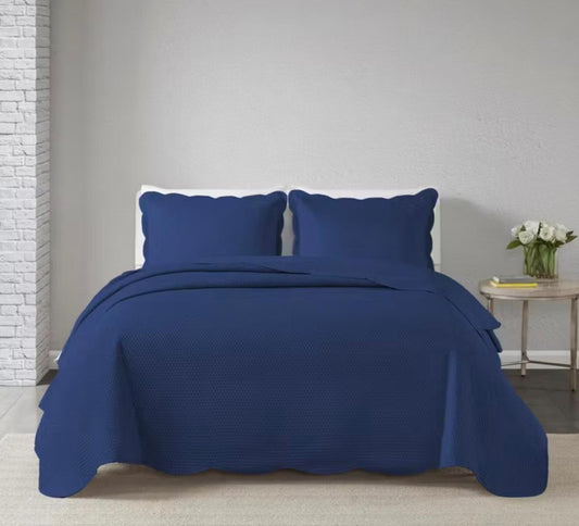 Jogo de Colcha Queen 2,40x2,60m Milão Marinho