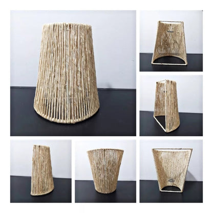 Luminária Arandela Parede Rústica Palha Cone