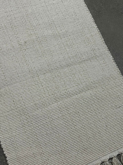 Caminho de Mesa Linha com Fio Lurex Cru 1,5m