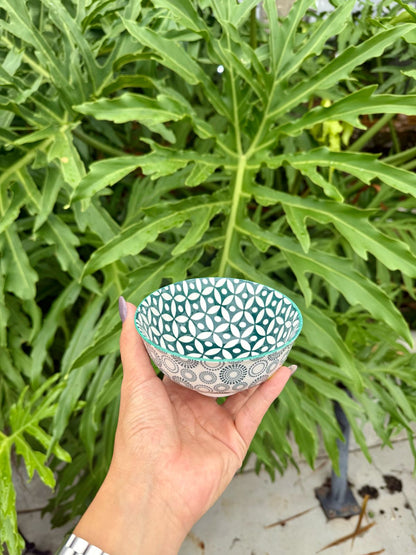 Bowl Decorativo em Cerâmica Verde P