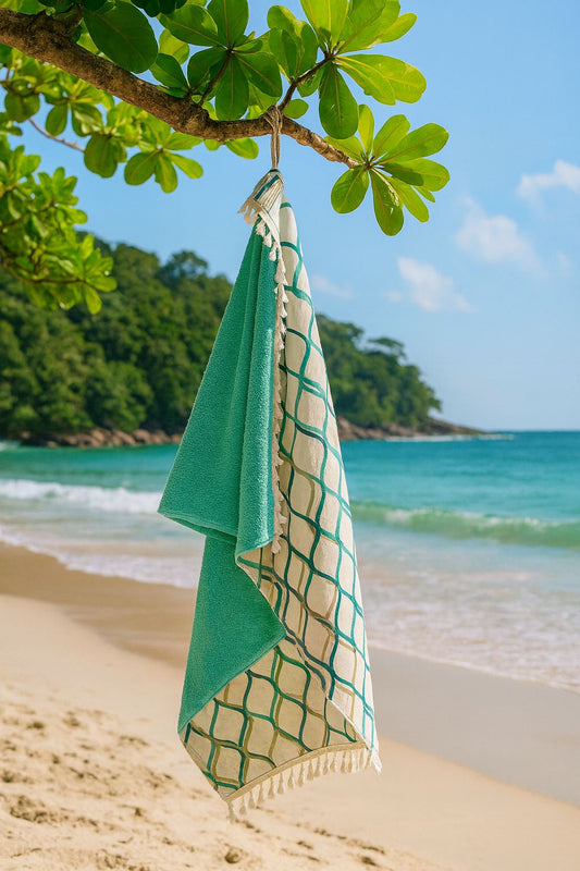 Toalha Canga Dupla Face com Tecido Impermeável Belize Tifanny