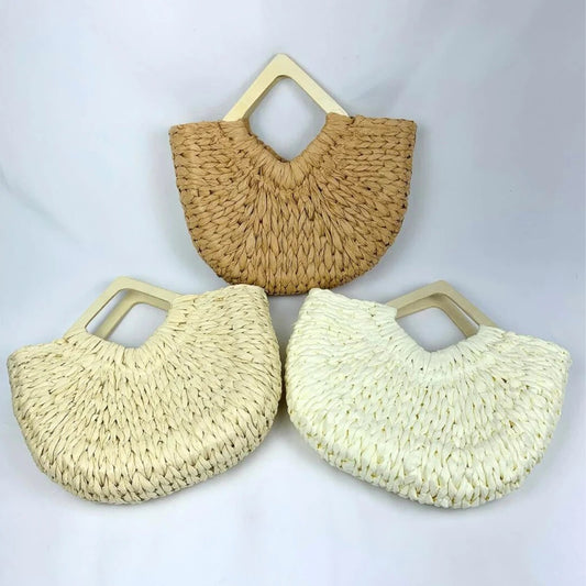 Bolsa de Praia com Alça de Bambu
