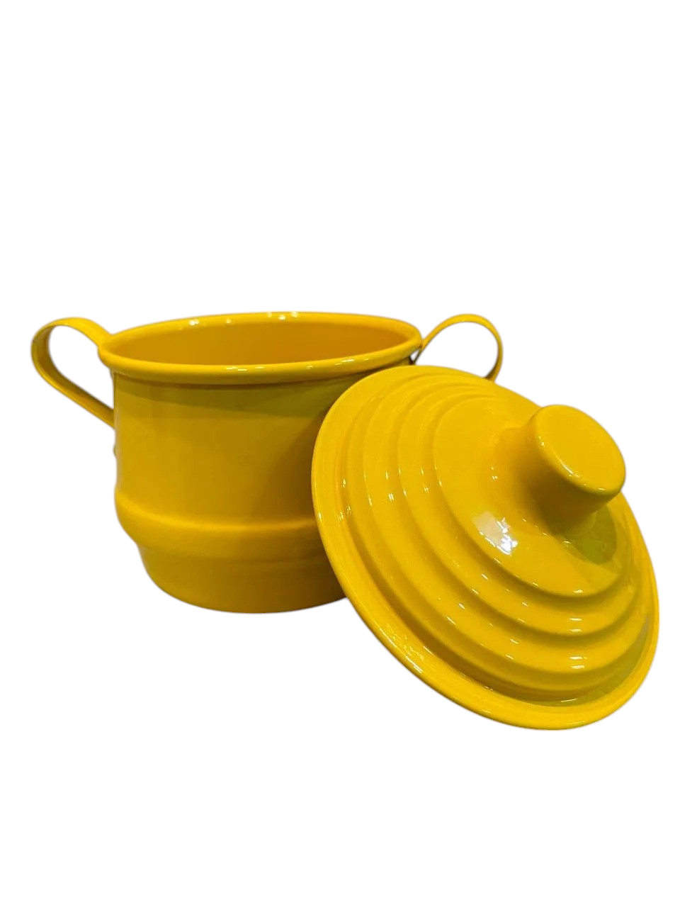 Açucareiro em Alumínio Amarelo
