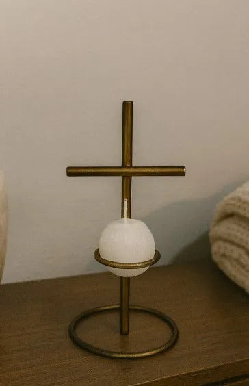 Porta Velas Cruz em Ferro Natal