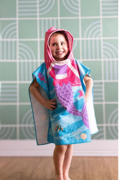 Poncho Kids com Capuz Infantil 115cm x 50cm Saída de Praia