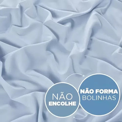 Jogo de Cama Jolitex Lençol Solteiro 2 Peças Azul