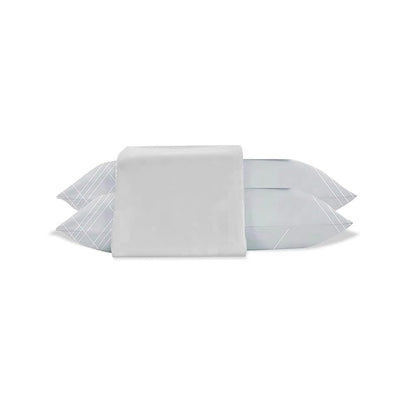 Jogo de Cama Jolitex Lençol Queen 3 Peças Cinza Riscado