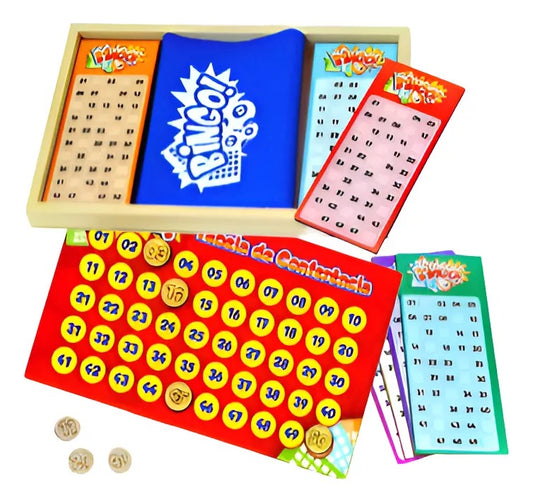 Brinquedo Jogo Bingo Em Madeira