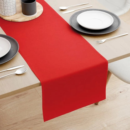 Caminho de Mesa Oxford Liso Vermelho