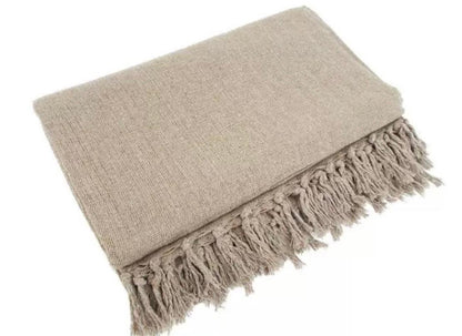 Manta para Sofá/Cama Solteiro Mesclada Caramelo 1,4x2,2m
