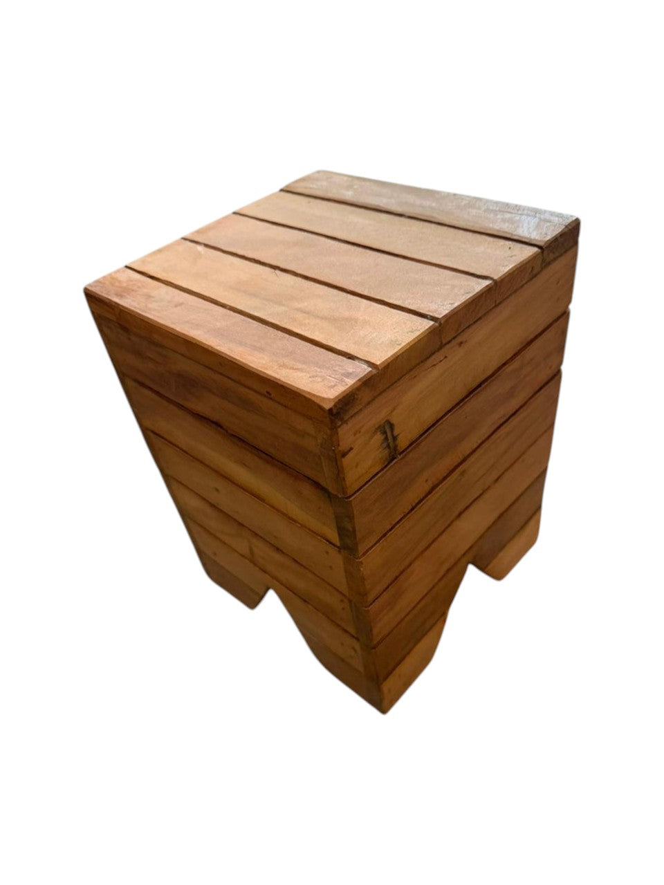 Banco Ripado Quadrado Neutro