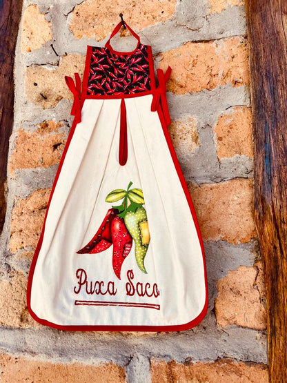 Puxa Saco Algodão Pimenta Vermelho