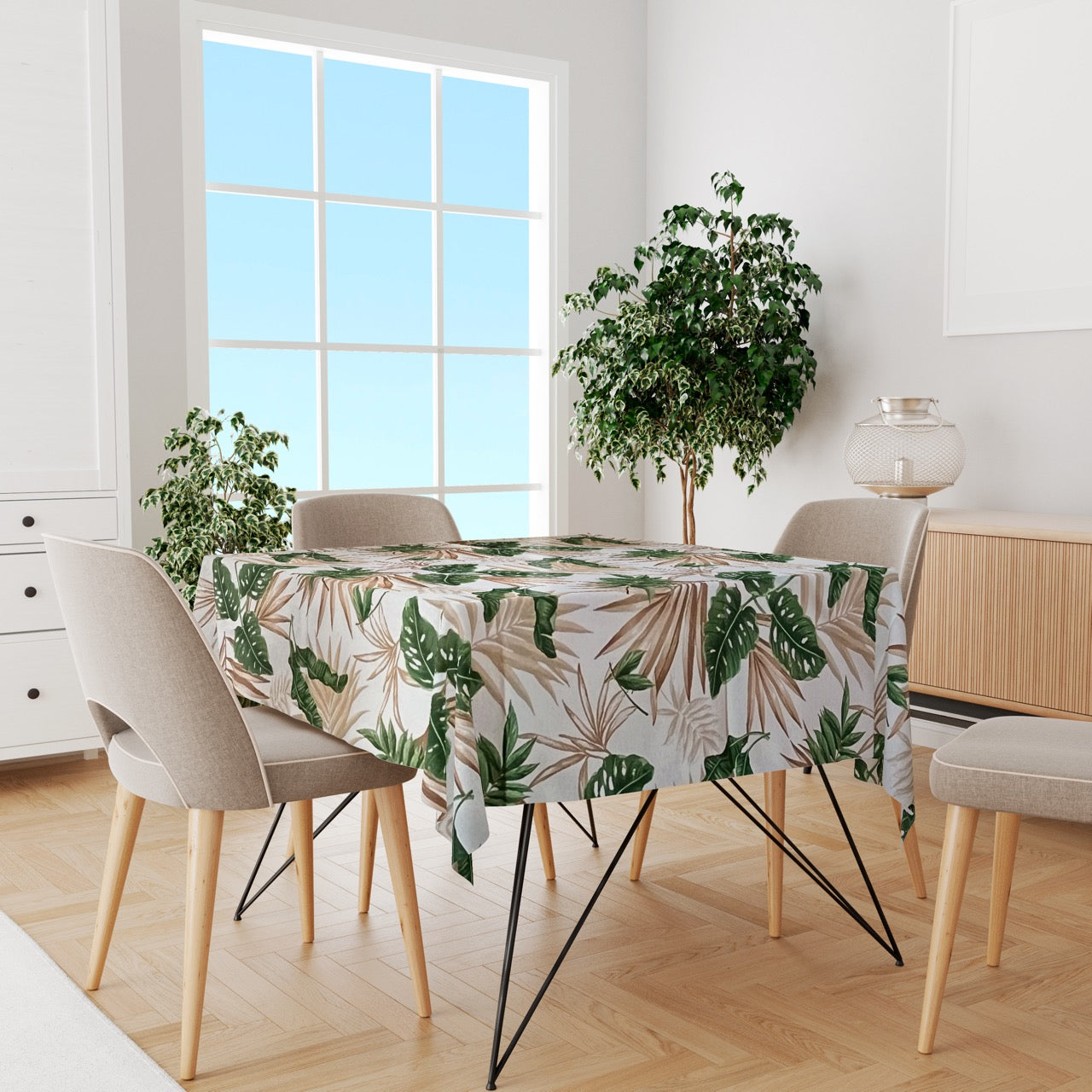 Toalha de Mesa Impermeável Costela de Adão 1,45mx1,5m