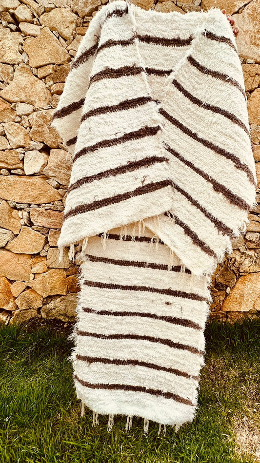 Jogo de Passadeira Felpudo Camurça Listra Fina G