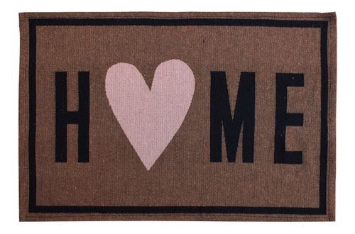 Capacho Tapete Entrada Home Marrom