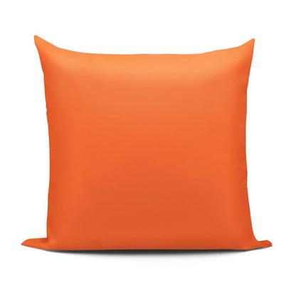 Capa de Almofada Oxford Lisa Laranja 45x45 ou 65x65