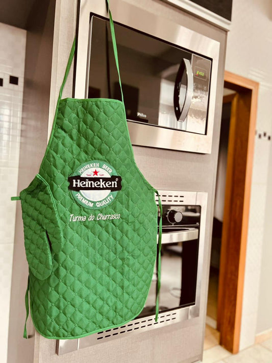Avental de Cozinha + Luva Heineken