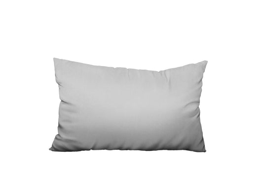 Capa de Almofada Baguete Retangular Suede Lisa Branco - 30x50