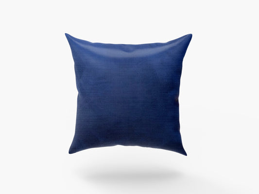 Capa de Almofada Suede Lisa Azul Escuro 45x45