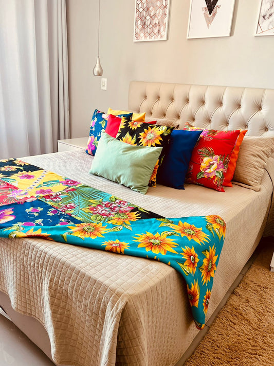 Peseira Dupla Face Chita Patchwork