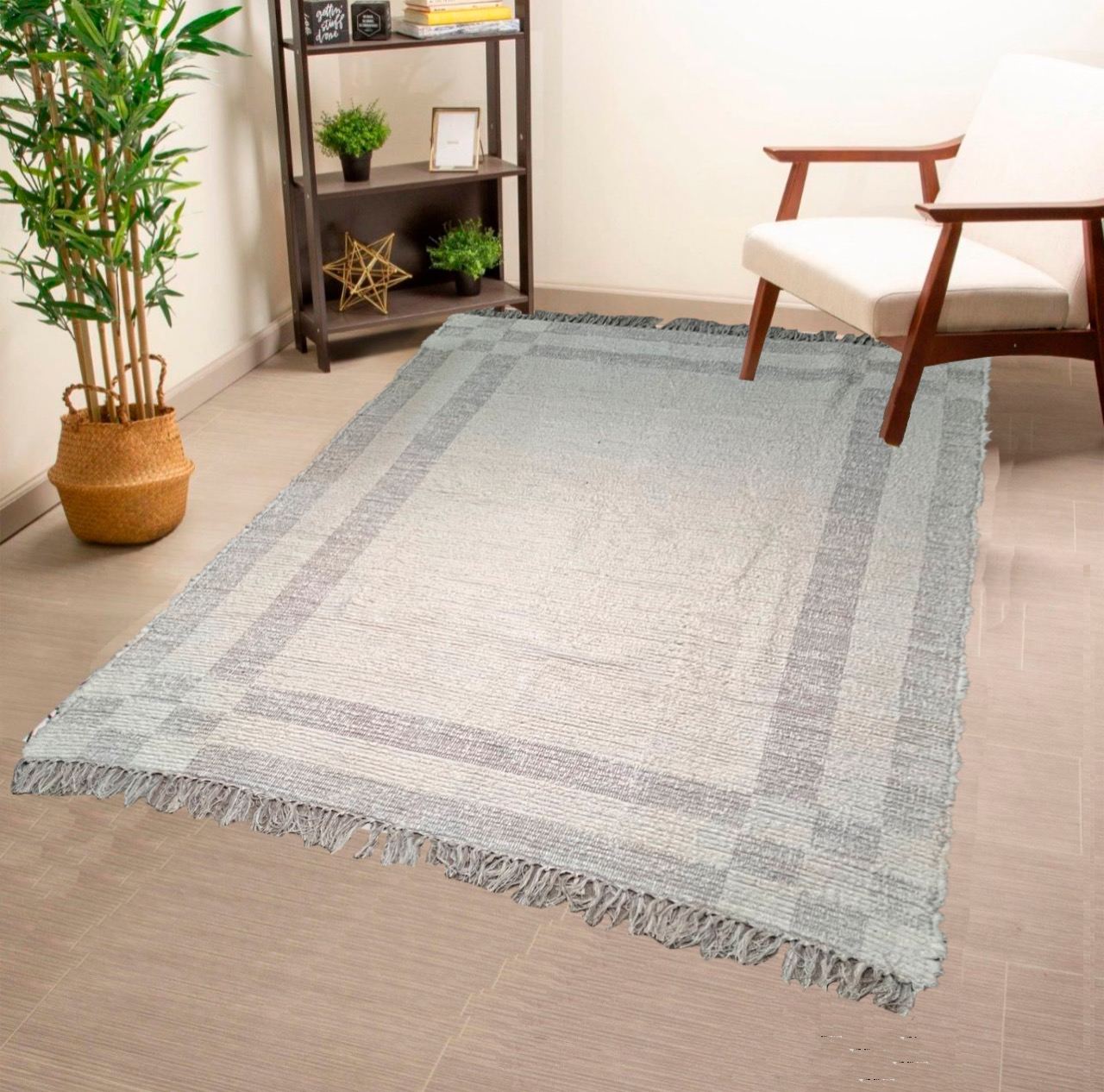 Tapete Algodão Felpudo Dupla Face Nude 2,00x2,50m