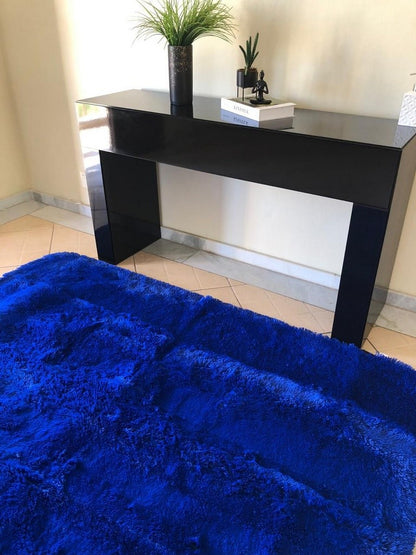 Tapete Peludo Azul Pelúcia 1,40x2,00m Sala/ Quarto Infantil